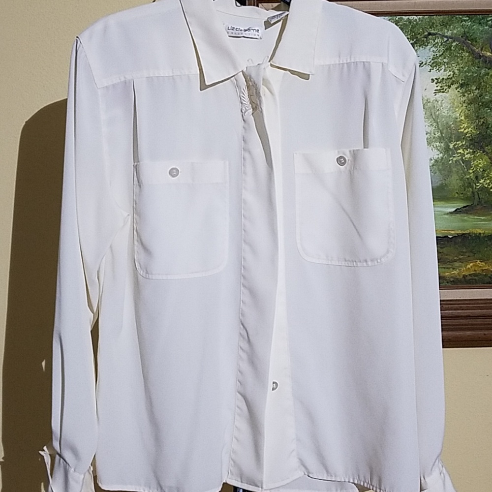 Liz Claiborne polyester button up C51